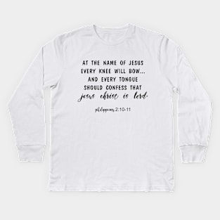 Jesus christ is lord Kids Long Sleeve T-Shirt